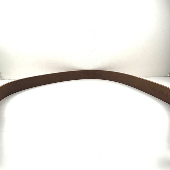 Timberland Leather Belt Mens 40 Tan Wheat Rugged Workwear Buckle - Picture 6 of 10